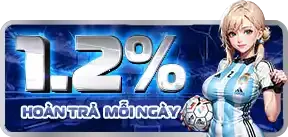 Trang Chủ 40 1.2% tỉ lệ hoàn cược mỗi ngày tại bong88